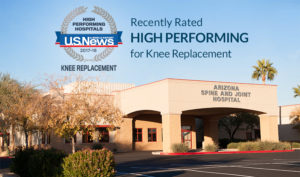 rated high performing for knee replacement